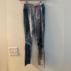 Urban Behavior Tie-Dye Kids Leggings - Blue and Pink
